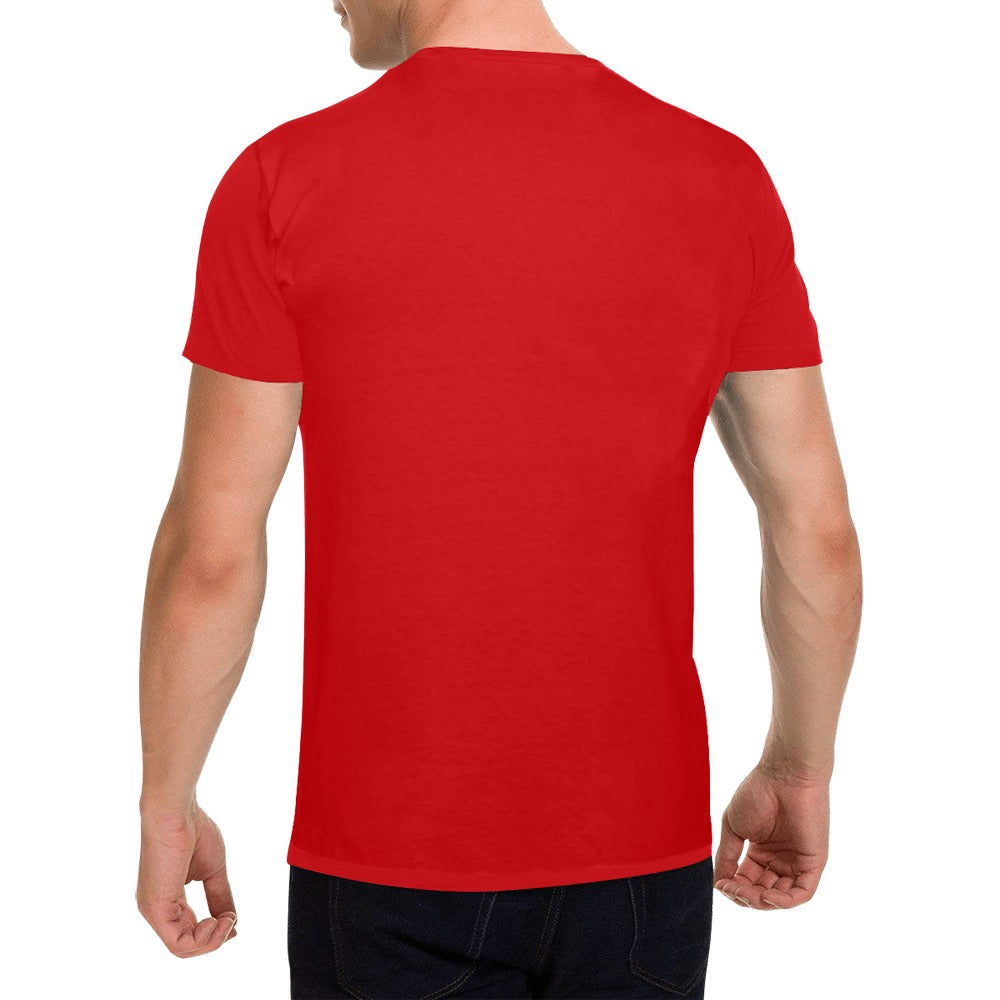 Rooted Deep_Red Men's T-Shirt in USA Size (Front Printing Only)