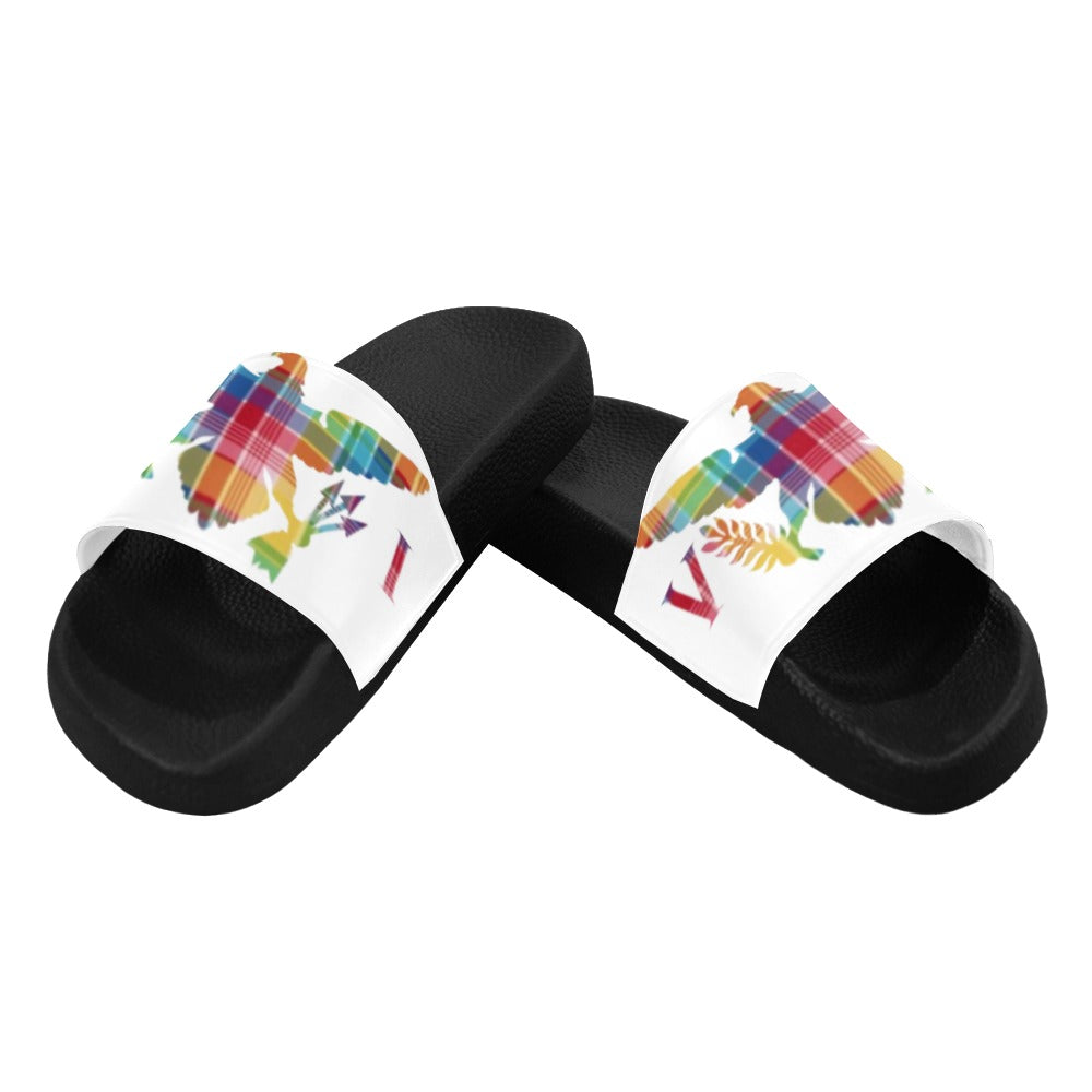 Madras VI Flag_Slides Women's Slide Sandals (Model 057)