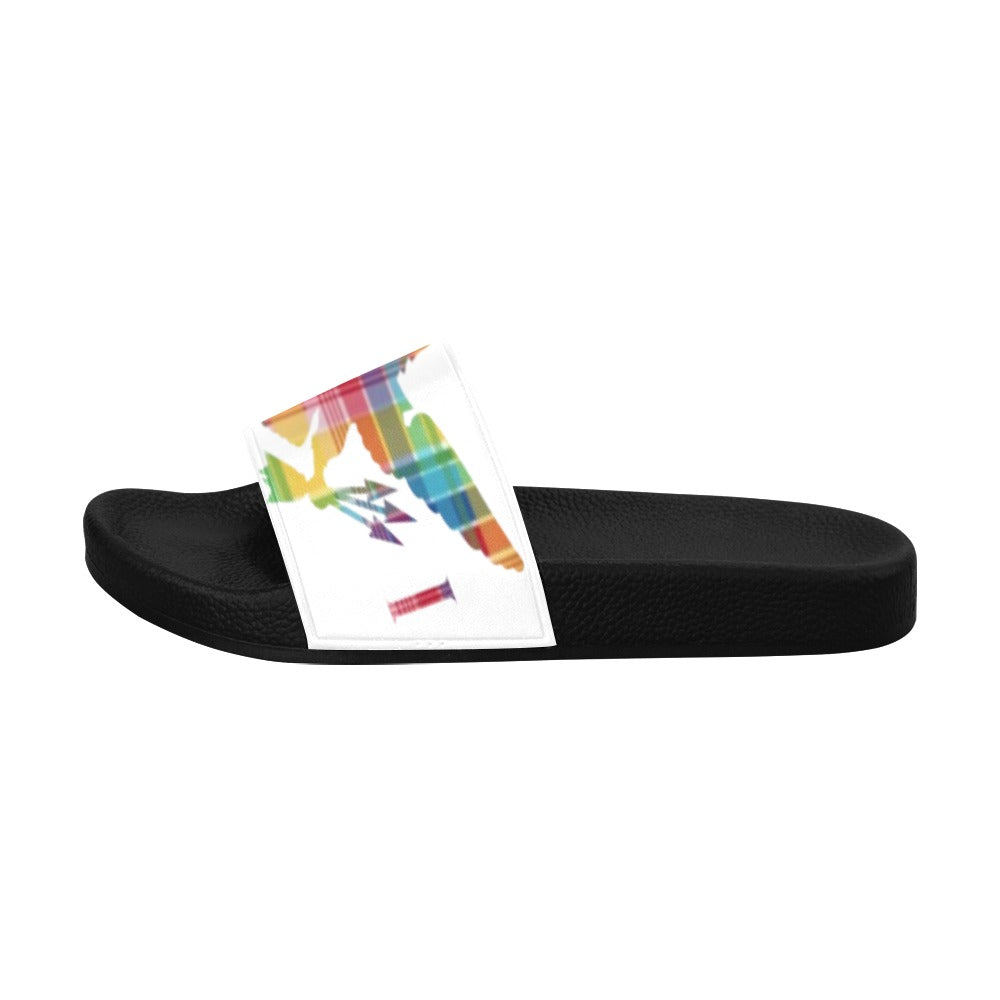 Madras VI Flag_Slides Women's Slide Sandals (Model 057)