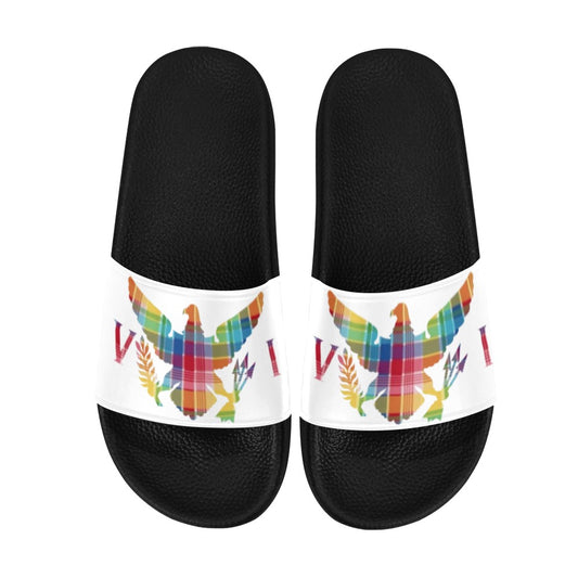 Madras VI Flag_Slides Women's Slide Sandals (Model 057)