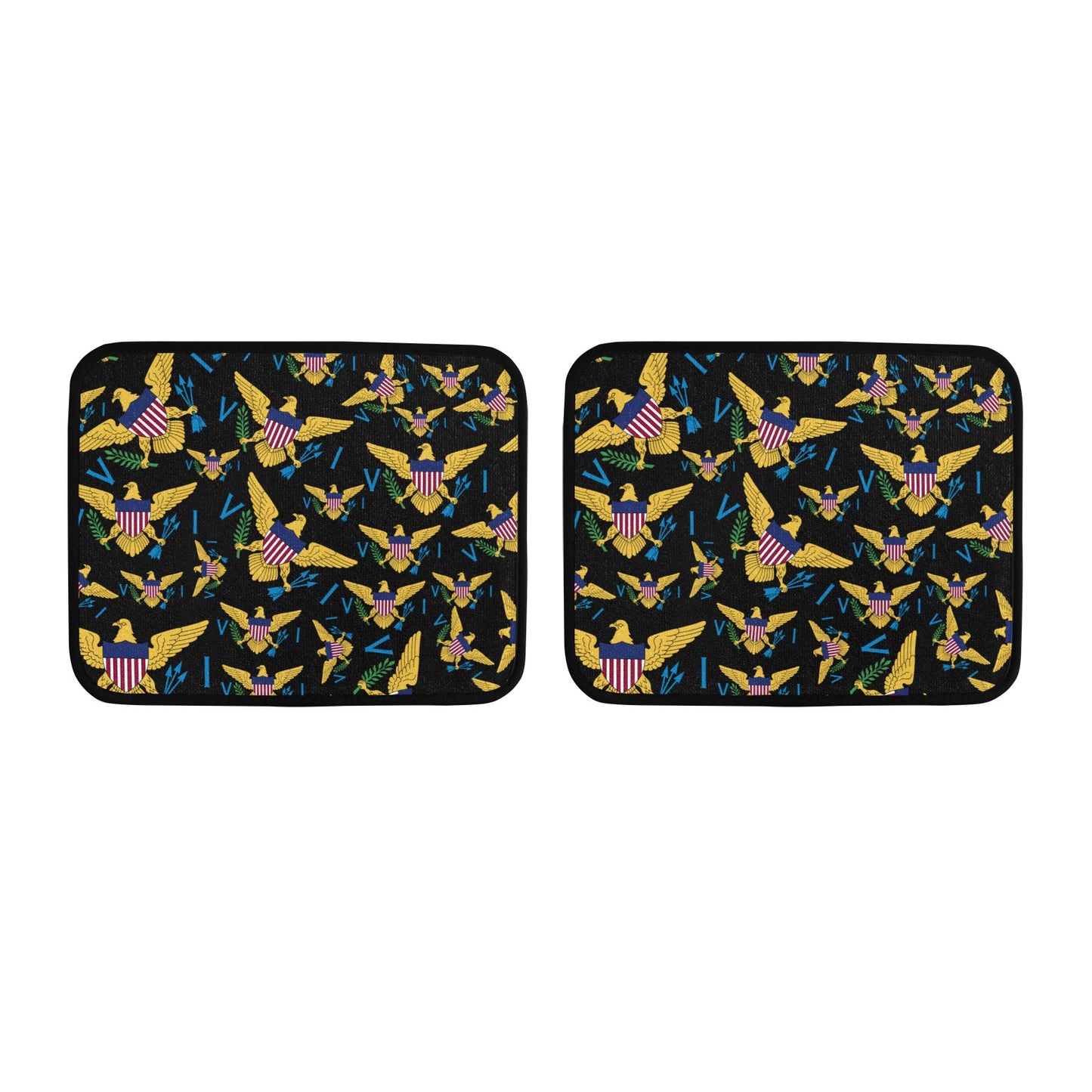 Back Car Mat -Blk V2 (2pcs)